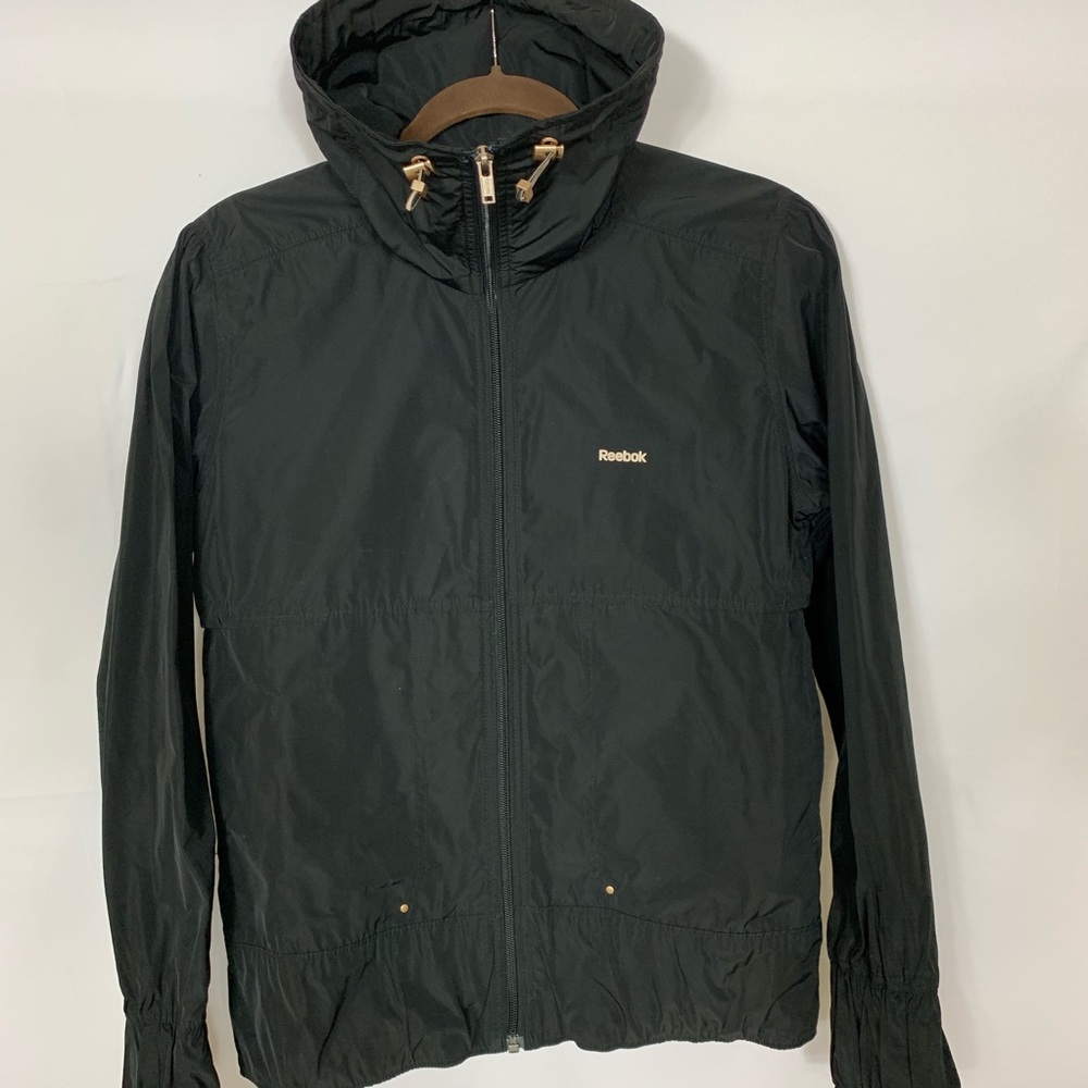 Reebok Black Full Zip Windbreaker Jacket - Picture 2 of 8